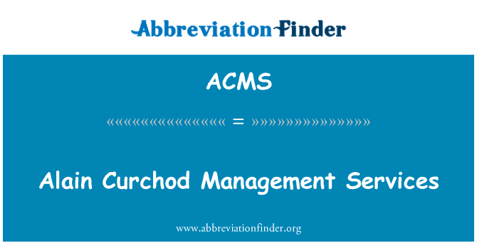 Alain Curchod Management Services的定义