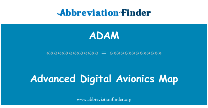 Advanced Digital Avionics Map的定义