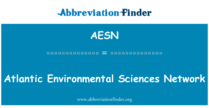 大西洋环境科学网络英文定义是Atlantic Environmental Sciences Network,首字母缩写定义是AESN