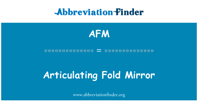 Articulating Fold Mirror的定义