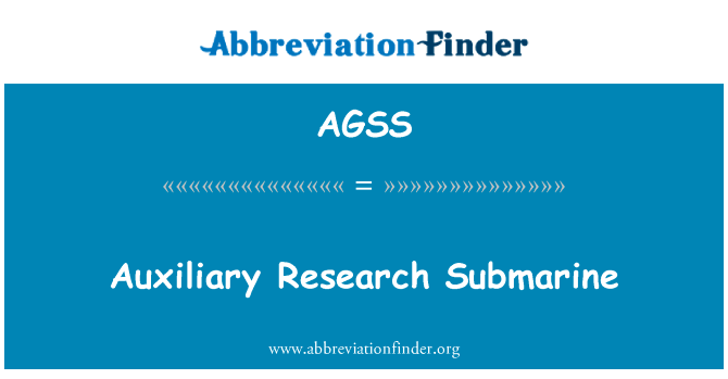 Auxiliary Research Submarine的定义
