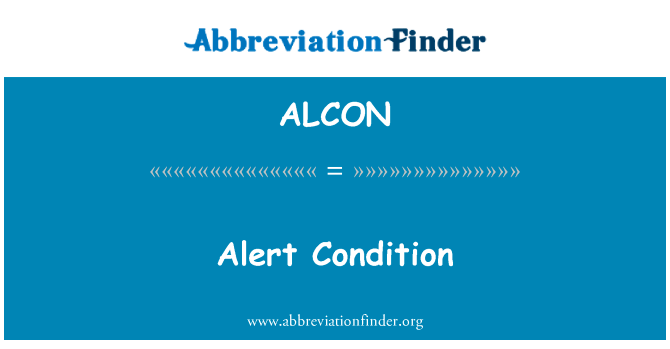 Alert Condition的定义