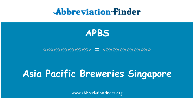 Asia Pacific Breweries Singapore的定义