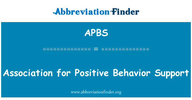 Association for Positive Behavior Support的定义