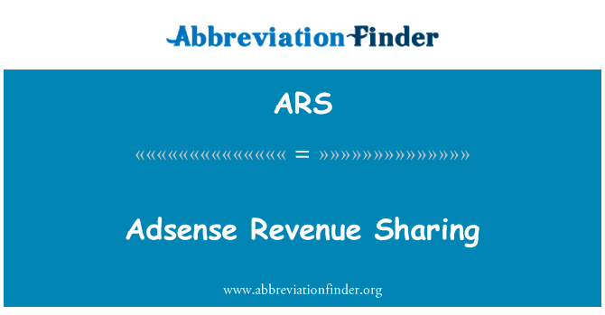 Adsense Revenue Sharing的定义
