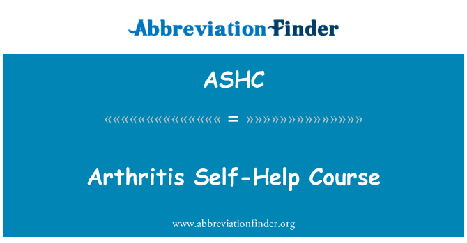 Arthritis Self-Help Course的定义