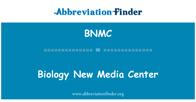 Biology New Media Center的定义