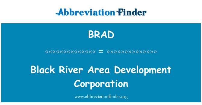 黑河地区发展公司英文定义是Black River Area Development Corporation,首字母缩写定义是BRAD