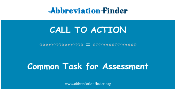 Common Task for Assessment的定义