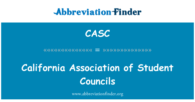 California Association of Student Councils的定义