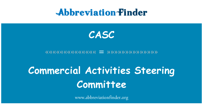 Commercial Activities Steering Committee的定义