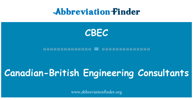 Canadian-British Engineering Consultants的定义