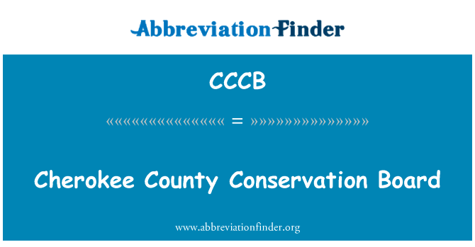 Cherokee County Conservation Board的定义