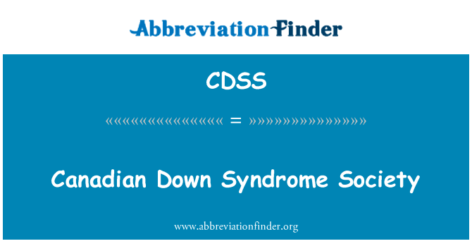 Canadian Down Syndrome Society的定义
