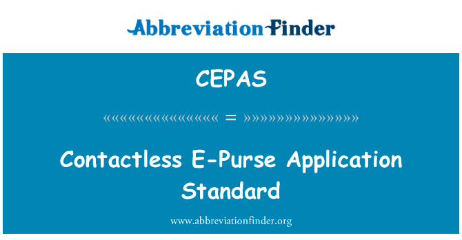 Contactless E-Purse Application Standard的定义