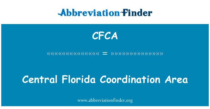 Central Florida Coordination Area的定义