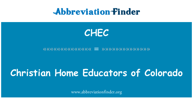 Christian Home Educators of Colorado的定义