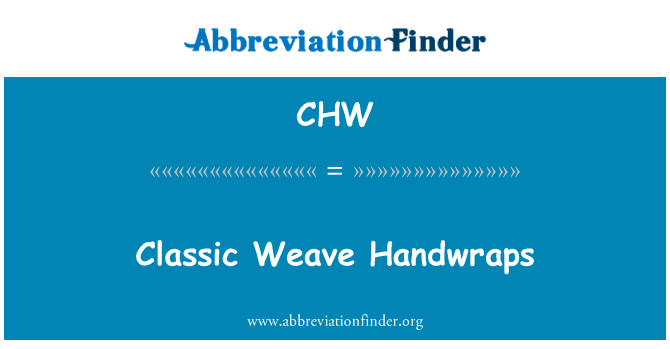 Classic Weave Handwraps的定义