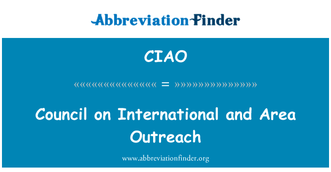 Council on International and Area Outreach的定义