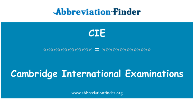 Cambridge International Examinations的定义