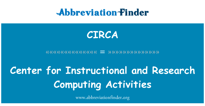 Center for Instructional and Research Computing Activities的定义