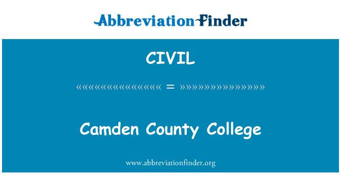 Camden County College的定义