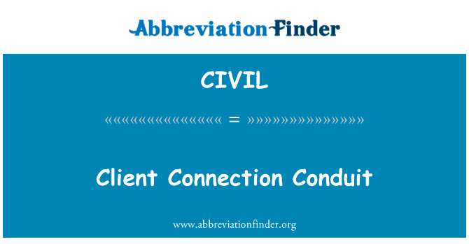 Client Connection Conduit的定义