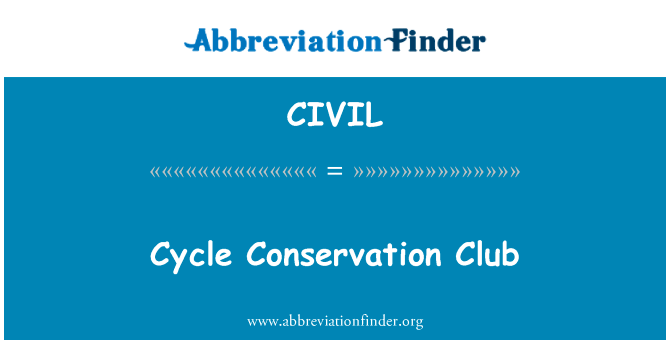 Cycle Conservation Club的定义