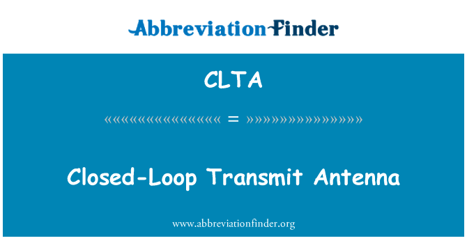 Closed-Loop Transmit Antenna的定义