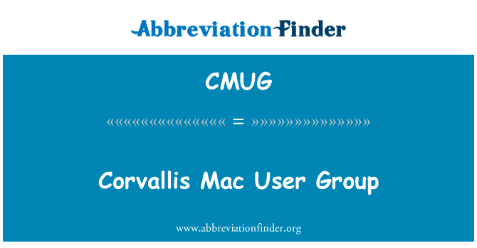 Corvallis Mac User Group的定义