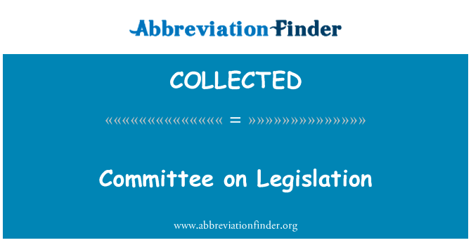 Committee on Legislation的定义