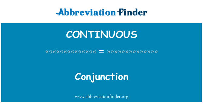 Conjunction的定义