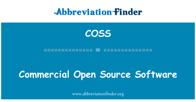 Commercial Open Source Software的定义