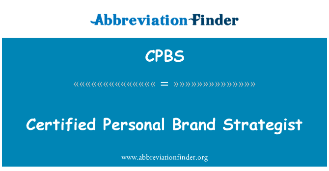 Certified Personal Brand Strategist的定义