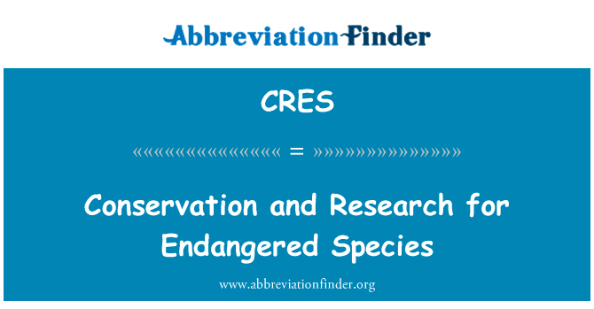 Conservation and Research for Endangered Species的定义