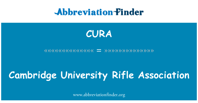 Cambridge University Rifle Association的定义