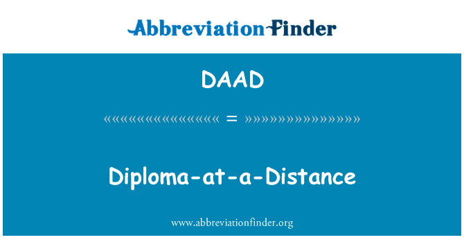 Diploma-at-a-Distance的定义