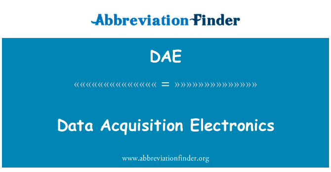 Data Acquisition Electronics的定义