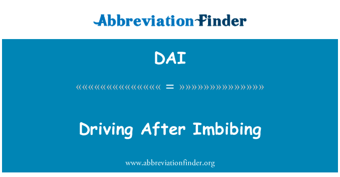 Driving After Imbibing的定义