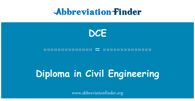 Diploma in Civil Engineering的定义
