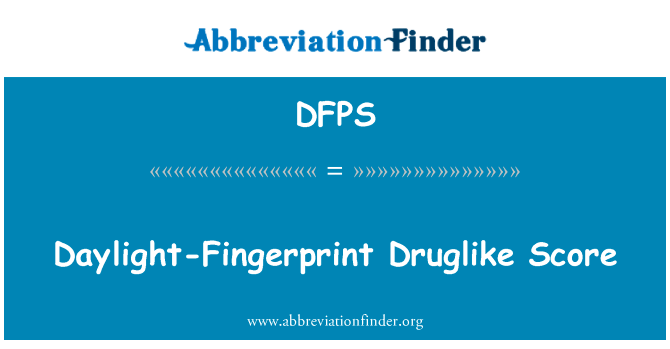 Daylight-Fingerprint Druglike Score的定义