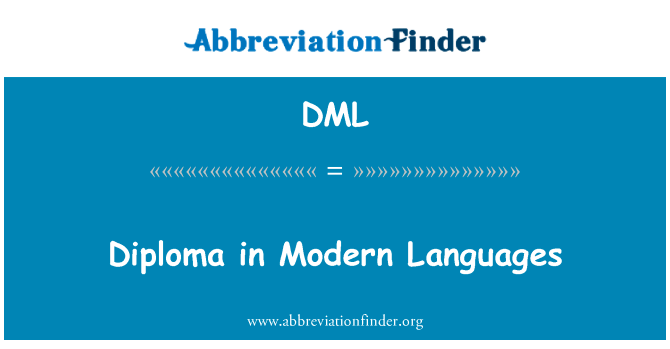 Diploma in Modern Languages的定义