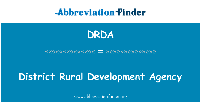 District Rural Development Agency的定义