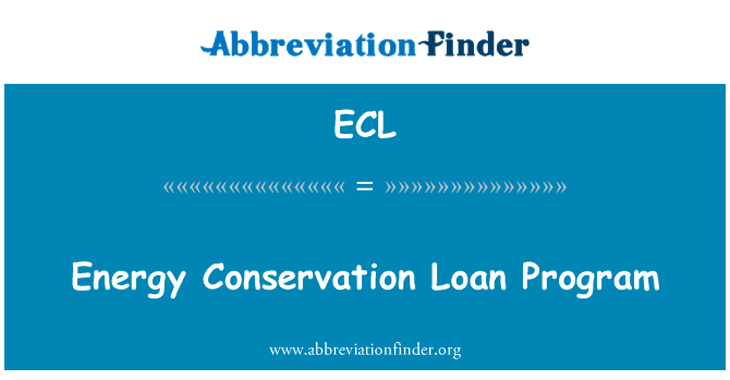 Energy Conservation Loan Program的定义