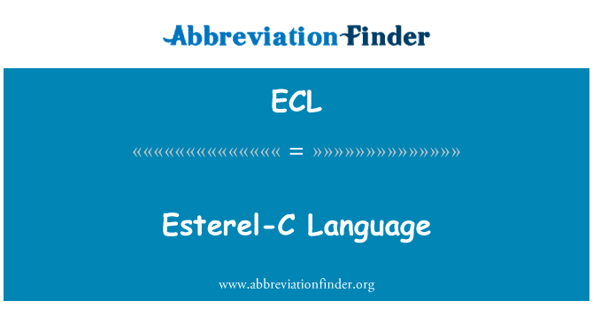 Esterel-C Language的定义