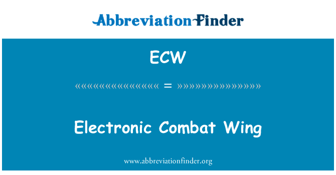 Electronic Combat Wing的定义