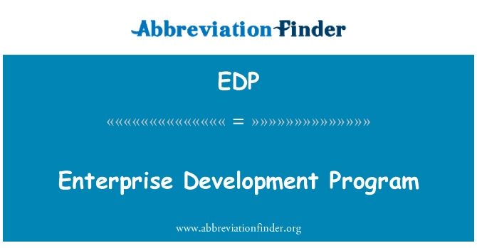 Enterprise Development Program的定义