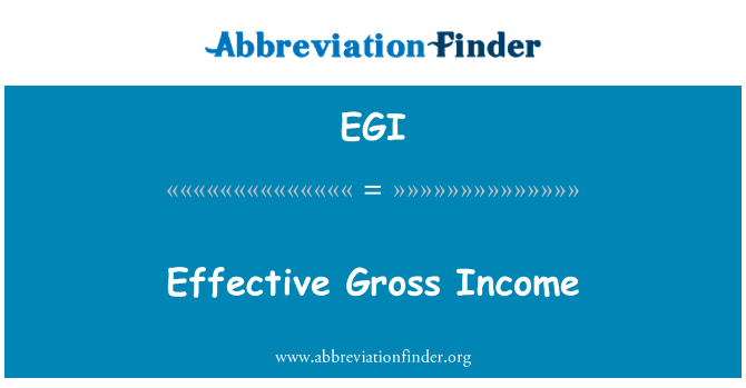 Effective Gross Income的定义