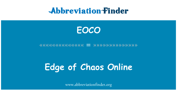 Edge of Chaos Online的定义