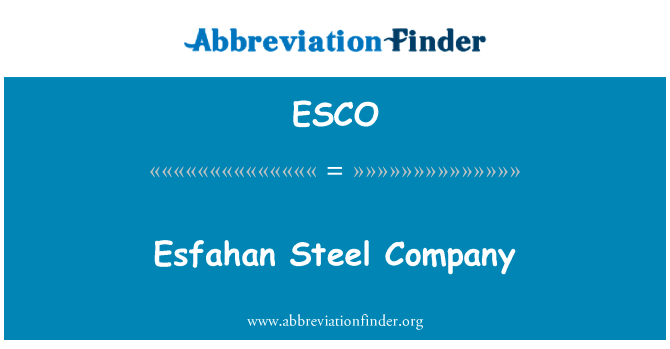 Esfahan Steel Company的定义